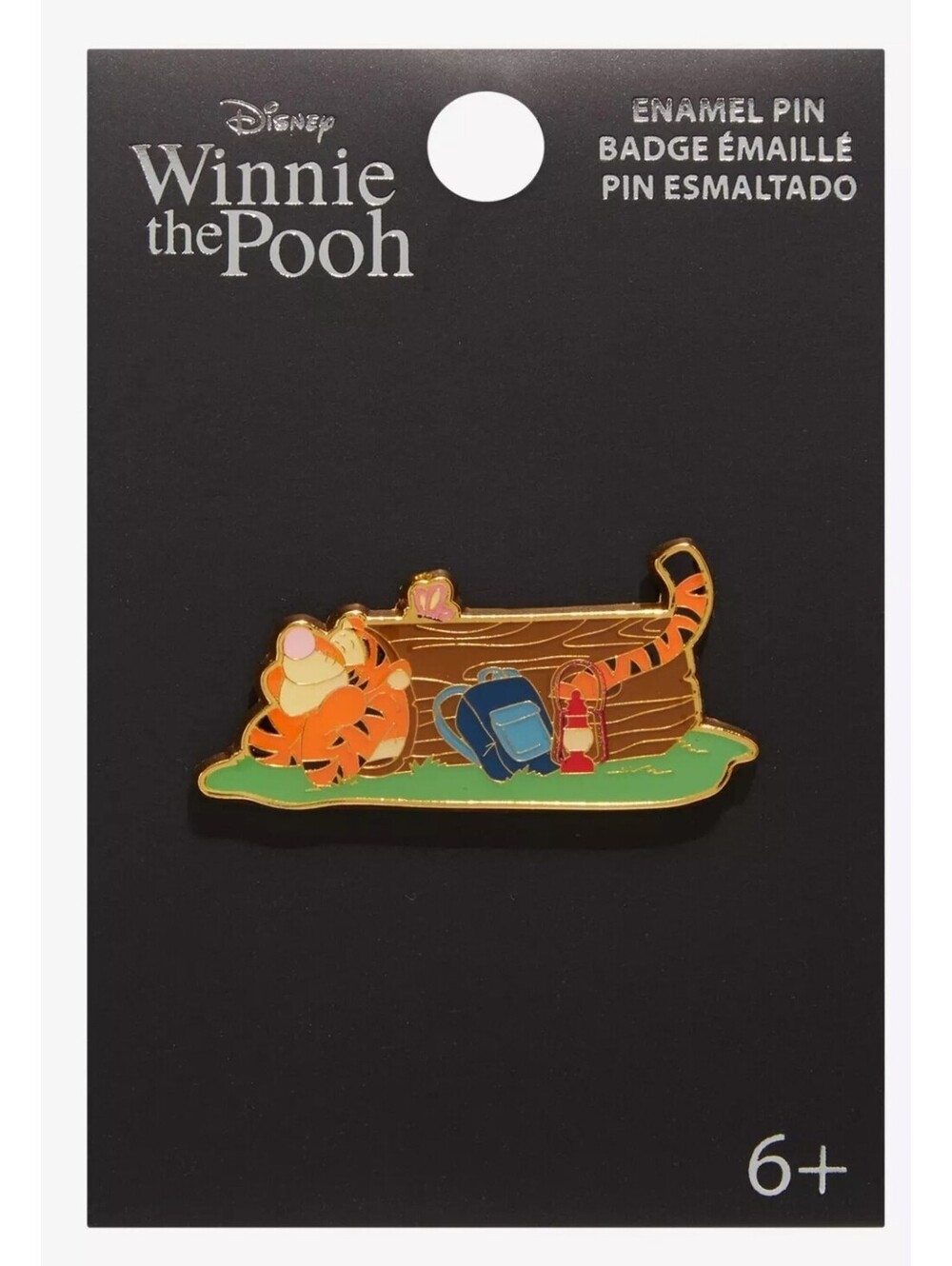 Loungefly Winnie the Pooh Tigger Camping Log Enamel Pin